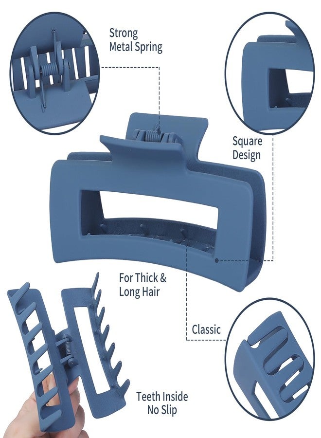 سيسيايبو مشابك شعر سيسايبو - مشبك على شكل مخلب، مقاس 4.1 بوصة، كبير جدًا للشعر الكثيف والطويل والمجعد، 12 قطعة، مصنوعة من المطاط والبلاستيك، تصميم مانع للانزلاق، إكسسوارات شعر للنساء والفتيات - متعدد الألوان - Image 5