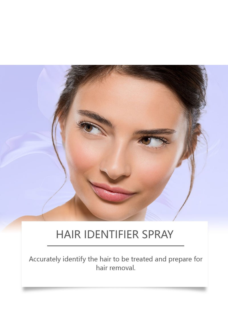West&Month - Hair identifier Spray for Face Shaving, Skin Body Hair Identifying Spray With Razors,Hair identifier Spray for Face Dermaplaning, Women Shaving Powder Spray Tool for Face (1 Set) - Image 1