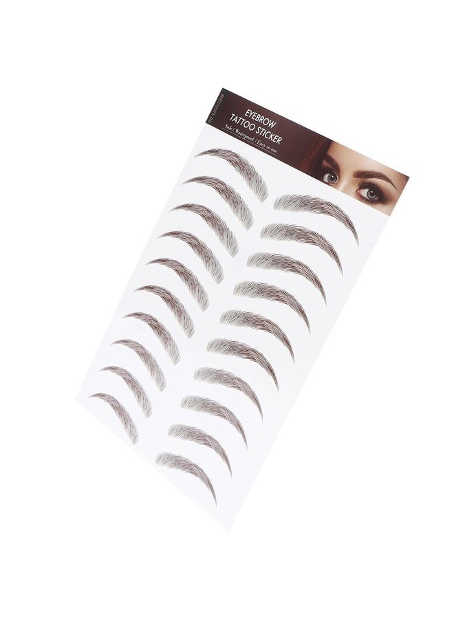 Brrnoo Eyebrow Transfers, Eyebrow Sticker Eyebrow Transfer Stickers Temporary Eyebrow for Women, Long Lasting False Tattoos Peel Off Instant Eyebrow for Women Girls - Image 4