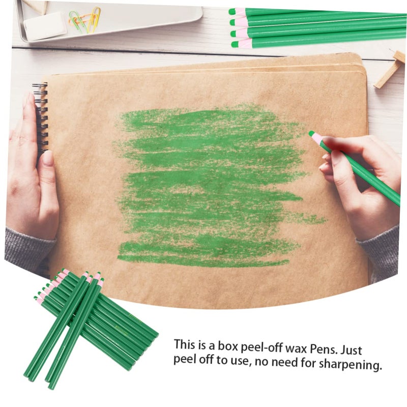 Peel Off Grease Pencils For Drawing Painting And Texturing Set Of 12 Colors - Image 4