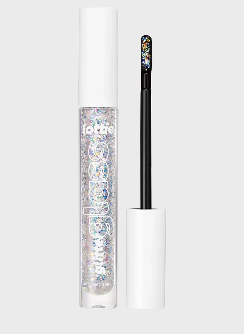 Lottie Glitter Glass Broken - Clear Holo