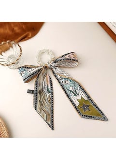 FQ007-10# floral five-star Pearl ribbon hair ring