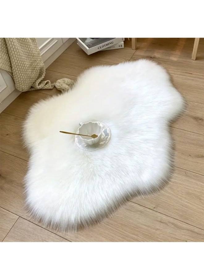 Modern Handmade Silky Soft Sheepskin Floor Mat For home Bedroom White 90 x 130cm - pzsku/Z25161FC1661618E676E8Z/45/_/1735355447/82115c4c-3df4-4ca2-b2e3-67c5ff61e061