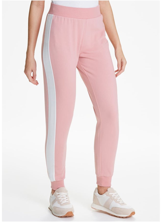 Matalan Pink Colour Panel Co-Ord Joggers  - Image 1
