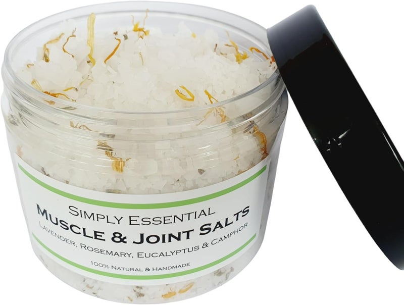 Muscle Joint Bath Salts Soak with Lavender Rosemary Eucalyptus Camphor 500g