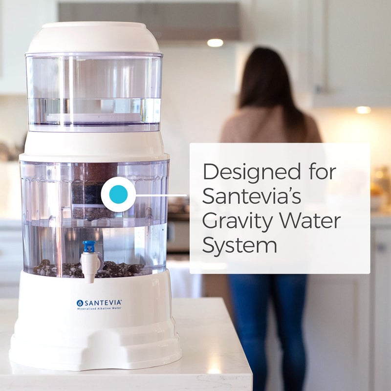 Santevia 5-Stage Alkaline Replacement Filter for the Gravity Water System by Santevia | At Home Water Filter that Makes Water Alkaline and Adds Minerals | Filters Chlorine and Lead - Image 3