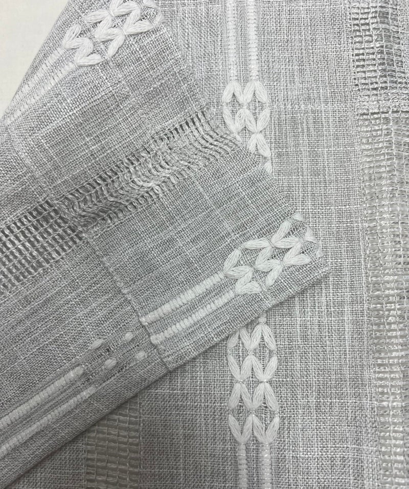 GOHD GOLDEN OCEAN HO GOHD Country Road Boho Swag Valance Farmhouse Linen Kitchen Curtain Swag Pair Vintage Chic Textured Tassel Valances(Swag Valance Grey) - Image 5