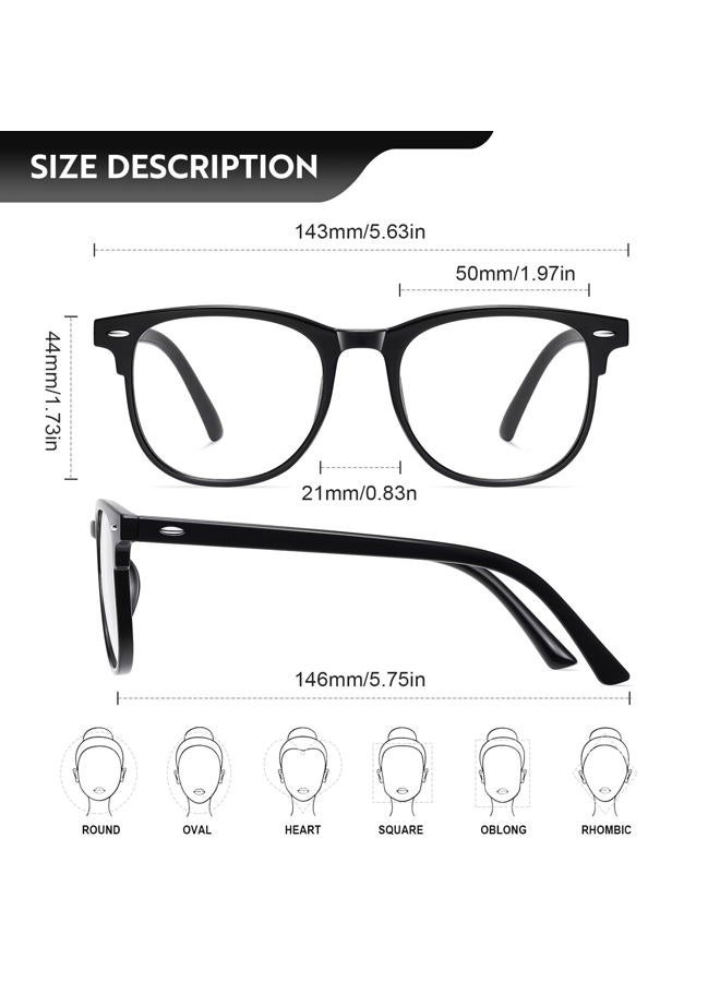 ZEHEXA Reading Glasses for Women Blue Light Blocking Glasses Filter UV Round Lightweight Readers Glasses for Women and Men Reader 1.5 - Image 2