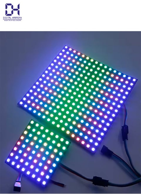 WS2812B RGB LED Digital Flexible Single Addressable WS2812 4X12 8X8 16X16 8X32 Matrix Display Module 5V