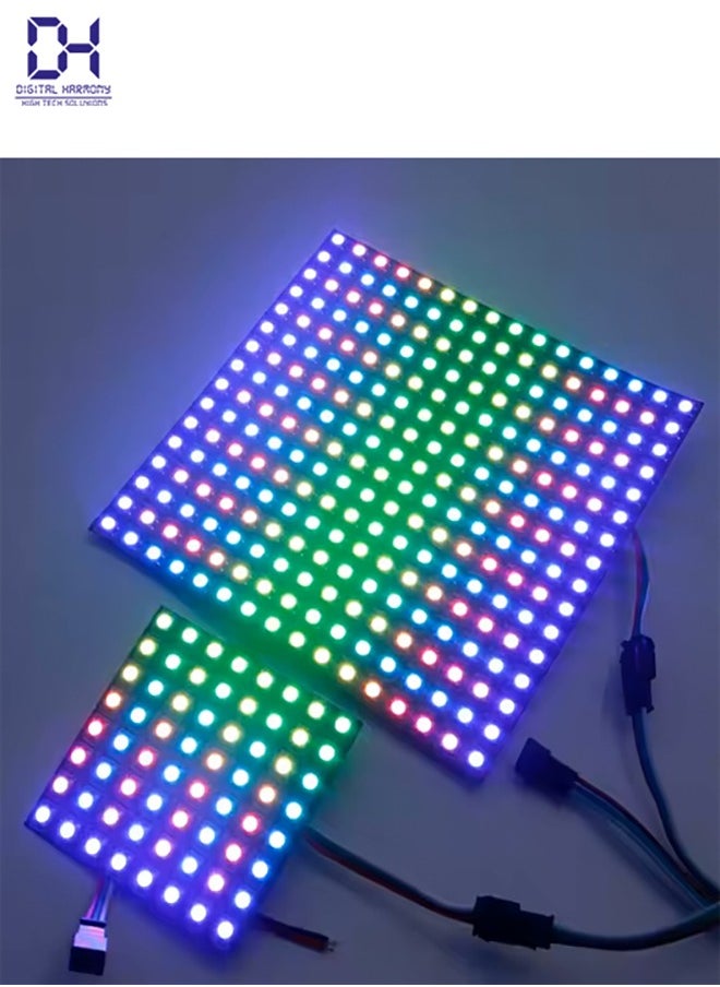 WS2812B RGB LED Digital Flexible Single Addressable WS2812 4X12 8X8 16X16 8X32 Matrix Display Module 5V