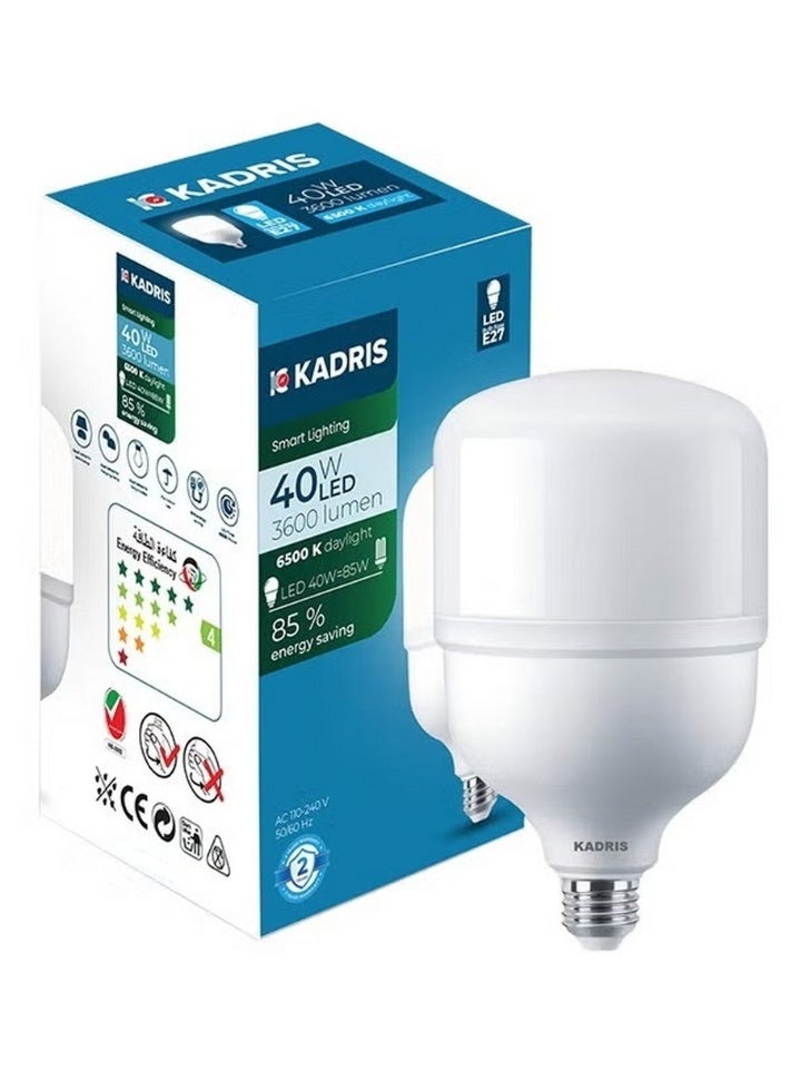 KADRIS 40W Led 3600 Lumen 6500K Daylight E27 - Image 1