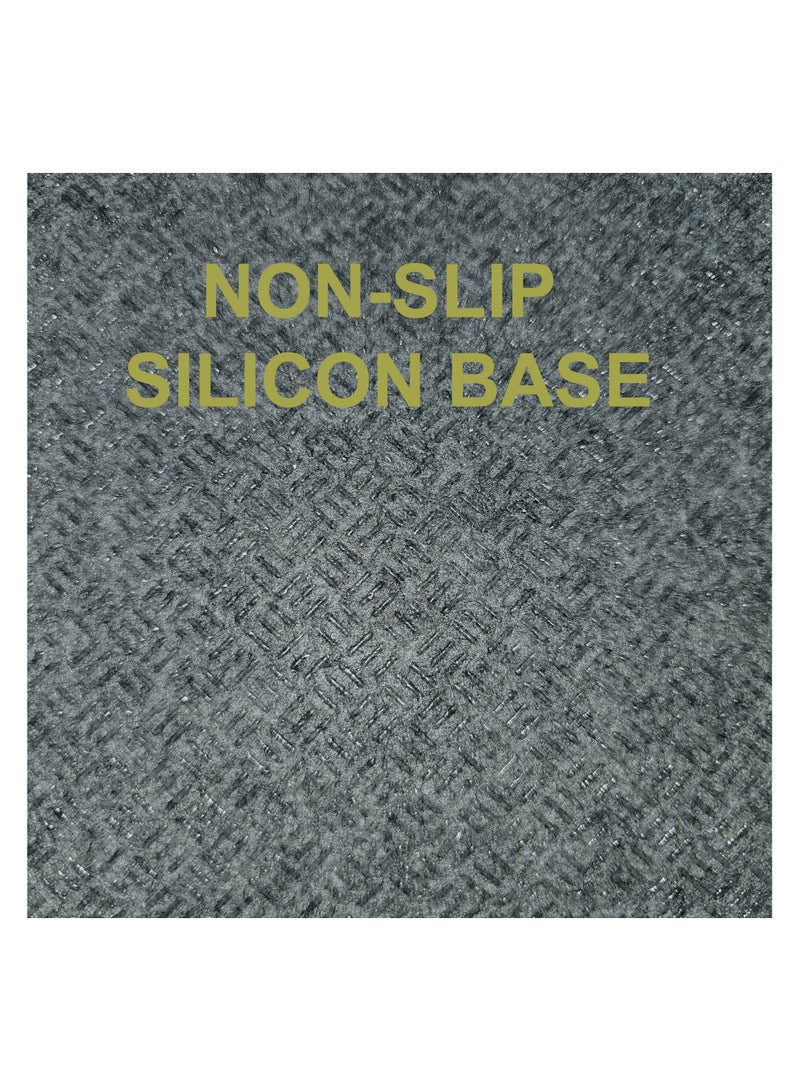 Fabienne Ultra Plush Silky Prayer Mat 70×110cm Premium Printed Islamic Sajadah Soft with Non-Slip Silicon Base Lightweight Portable Musalla for Gift Ramadan Eid Hajj & Umrah Blue/Beige - Image 5