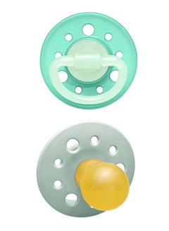 nip Pack Of 1 Cherry Night Soother, Latex, Grey And Turquoise, Glow In The Dark,  Round Teats  - Image 2