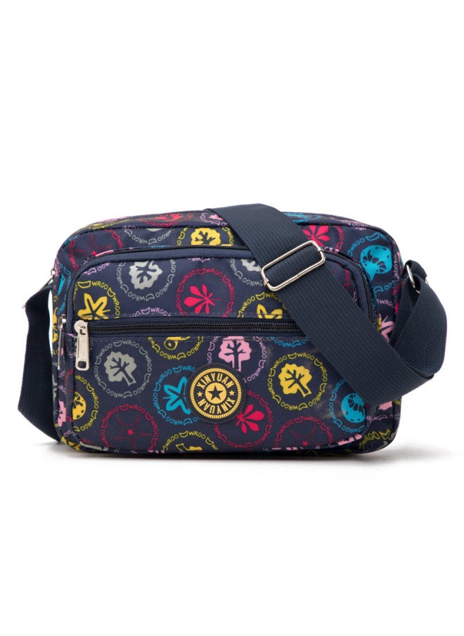 Generic - Shoulder Messenger Bag Floral Cloth Women's Backpack OxFord Cloth Casual Fashion Sports Women's Bag Five Zipper Large-Color:Medium Honey Glove - Image 1