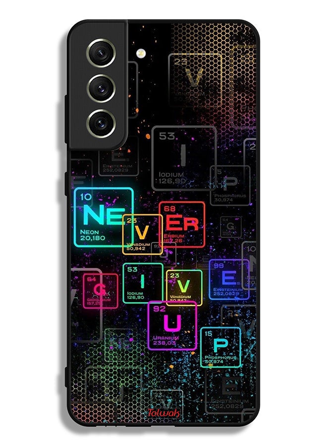 Tolwak Samsung Galaxy S21 FE 5G Protective Case Cover Never Give Up Art  - Image 3