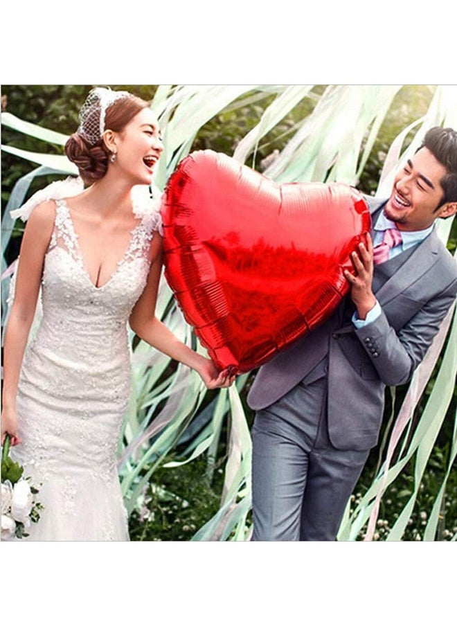 Simple polymer - 8 Pcs 36 Inch Huge Red Heart Balloons Romantic Large Heart Foil Balloons Valentine'S Day Balloons For Wedding Engagement Anniversary Party Favor Decorations (Red) - Image 1
