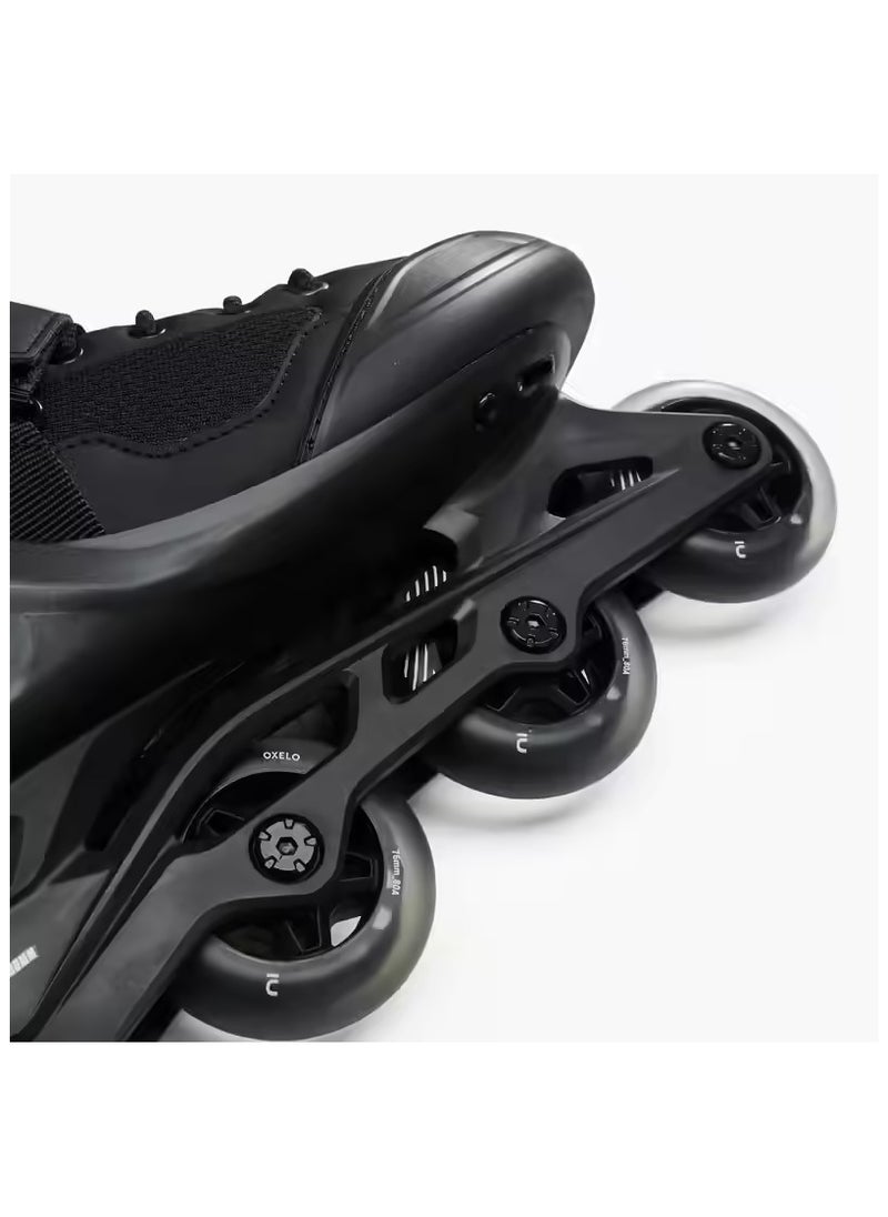 OXELO أحذية التزلج Ault Inline Fitness - أسود/فضي  - Image 4