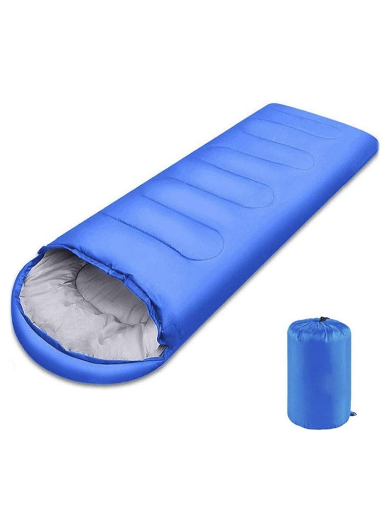 180CM bag length, cap is 30CM long Outdoor Camping Summer Camping Sleeping Bag Lunch 200g Envelope Hooded Sleeping Bag  - Image 1