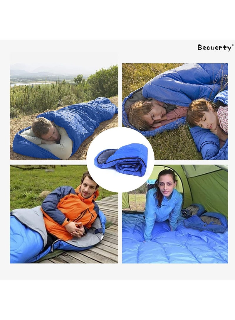 180CM bag length, cap is 30CM long Outdoor Camping Summer Camping Sleeping Bag Lunch 200g Envelope Hooded Sleeping Bag  - Image 5