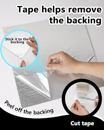 WADILE 20pcs Waterproof Peel and Stick Marble Wall Tiles, 11.8"x11.8" Self-Adhesive PVC Panels for Bathroom, Kitchen, and Living Room Gold (Not Real Tile) - Image 3