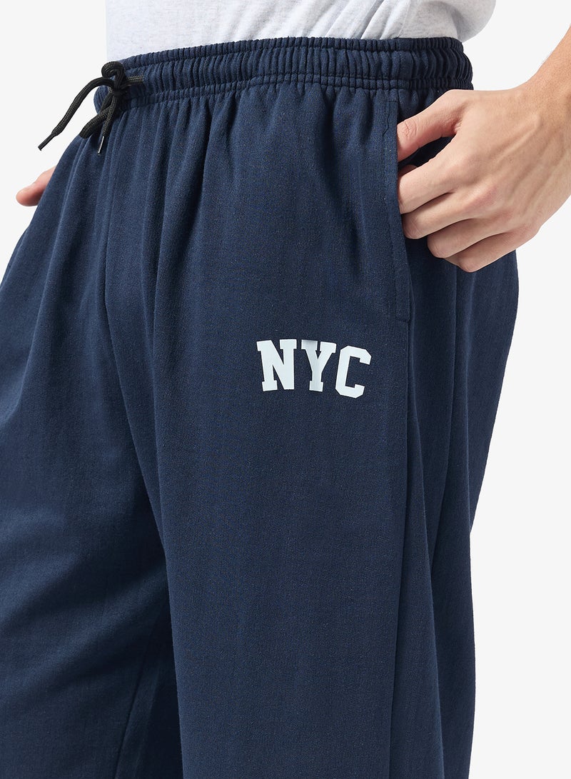 سفنتي فايف بيسيكس بنطلون رياضي فضفاض بخصر مطاطي من نيويورك - Image 4