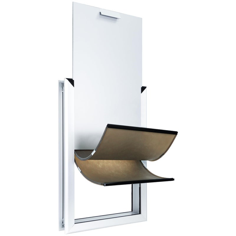 باب كلب هانيميل العملاق للأبواب الخارجية باب كلب ثقيل من الألمنيوم باب كلب مقاوم للطقس القاسي للكلاب الكبيرة والعملاقة حتى 220 رطل باب كلب مع لوحين معزولين وقابل للقفل