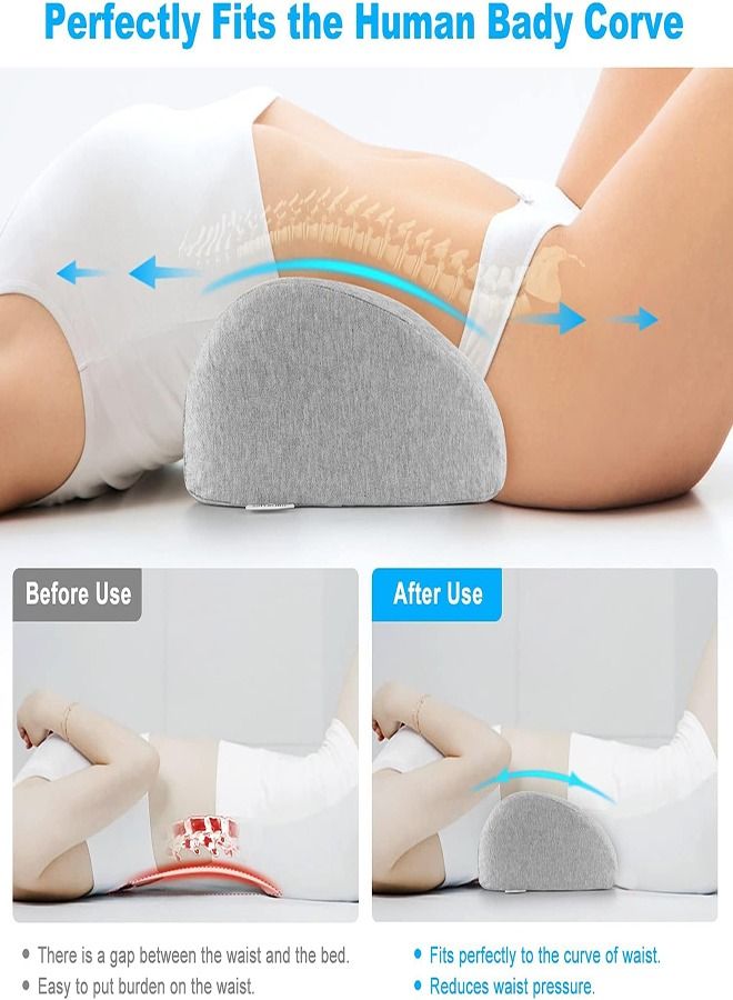 Arabest Lower Back Pillow, Lumbar Support Pillow for Bed, Waist Stretch, Relieve Low Back Pain, Lumbar Support Pillow  - Image 5