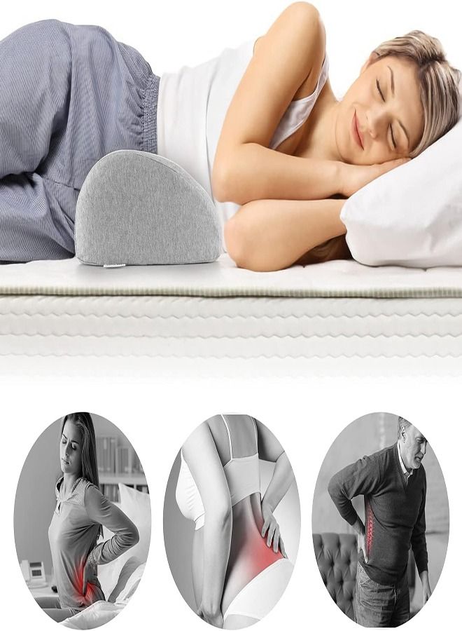 Arabest Lower Back Pillow, Lumbar Support Pillow for Bed, Waist Stretch, Relieve Low Back Pain, Lumbar Support Pillow  - Image 4
