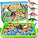 ESSENSON Sensory Bin Dinosaurs Kit with Sensory Sand Play Sand Pretend Play Beach Toy Sandbox for Girls and Boys - Image 2