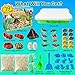 ESSENSON Sensory Bin Dinosaurs Kit with Sensory Sand Play Sand Pretend Play Beach Toy Sandbox for Girls and Boys - Image 4