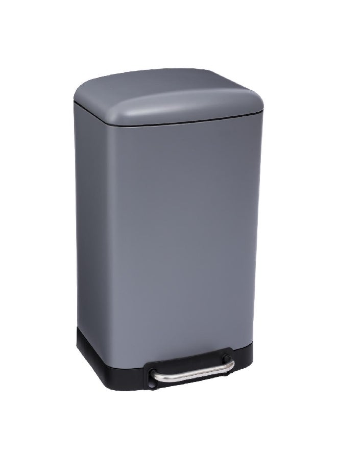 Five Simply Smart Ariane Gentle and Silent Closing Metal Pedal Bin Grey and Black 30 L 133683 - Image 1