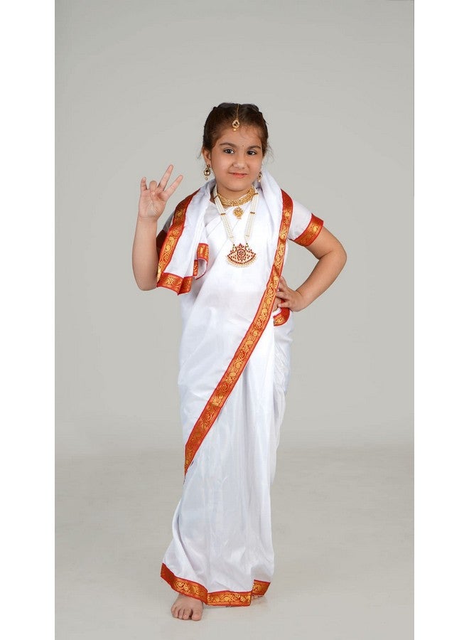 BookMyCostume Bengali Girl India with Jewellery Kids & Adults Fancy Dress Costume for Girls 7-8 years - Image 5