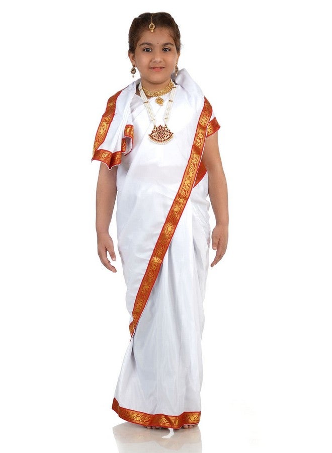 BookMyCostume Bengali Girl India with Jewellery Kids & Adults Fancy Dress Costume for Girls 7-8 years - Image 1