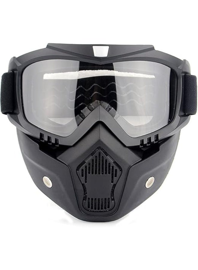 قناع زجاجي للوجه للدراجة النارية - Image 1