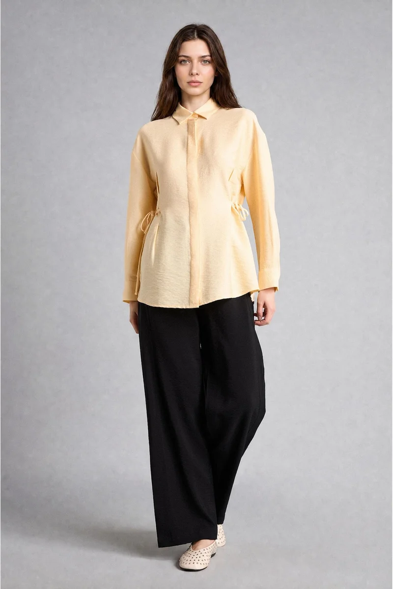 ديفاكتو Relaxed Fit Long Sleeve Tunic