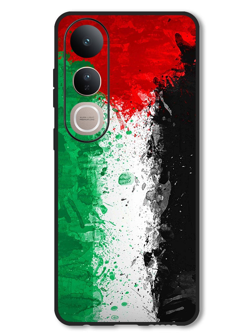 Theodor Case Compatible with Vivo V50 Lite Protection Shockproof Bumper Cover Palestine Flag 1 - Image 1