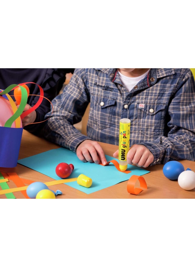 UHU غراء سائل خالي من المذيبات مكون من قطعتين للورق، الكرتون، واللعاب 50 مل لكل أنبوب - Image 4