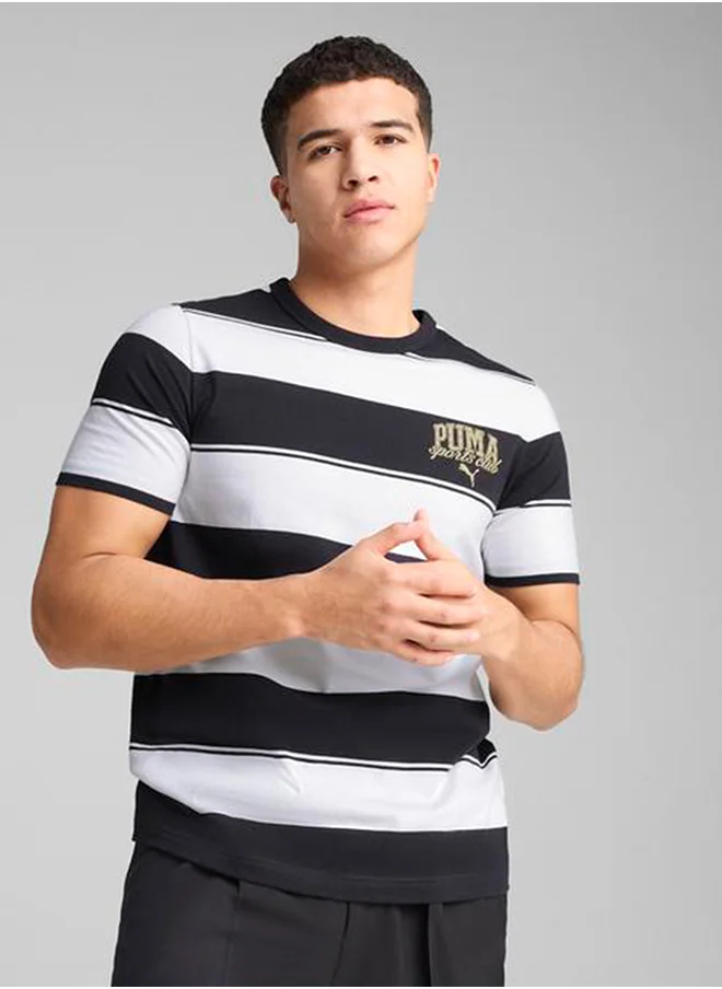 بوما Class Stripe All Over Printed T-Shirt