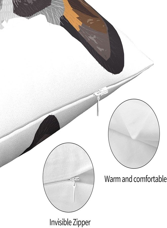 Yaateeh Australian Cattle Dog Decorative Throw Pillow Covers Blue Heeler Pillows Case Square Cushion Cover Standard Pillowcase for Sofa Couch Bedroom Patio 18x18 Inch - Image 3