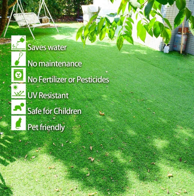 COMFYHOME Comfy Home High Density Super Soft Artificial Grass For Lawn, Garden, Balcony, Terrace, Door, Polypropylene Artificial Grass For Indoor And Outdoor (6 Feet X 4 Feet), Green - Image 4