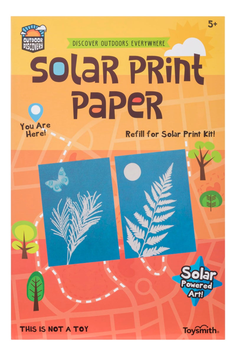 Toysmith Outdoor Discovery, Solar Print Paper, Refill for Solar Print Kit, For Boys & Girls Ages 5+ - Image 1