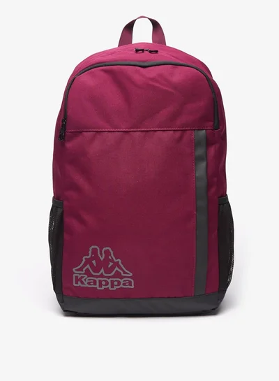 كابا Men Logo Print Backpack with Adjustable Handles and Zip Closure