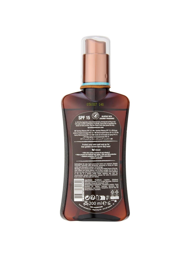 Byron Bay Byron Bay Coconut Oilspray Tanning Oil SPF15 200ml  - Image 2