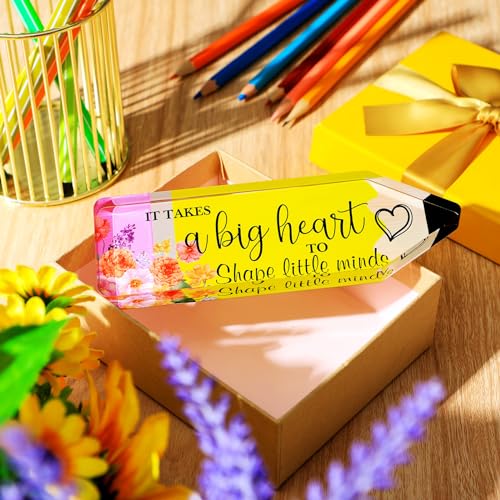 Perthlin Best Teacher Appreciation Gifts for Women Thank You Teacher Gifts from Student Graduation End of Year Acrylic Present for Office Desk Paperweight Keepsake DecorPencil - Image 3