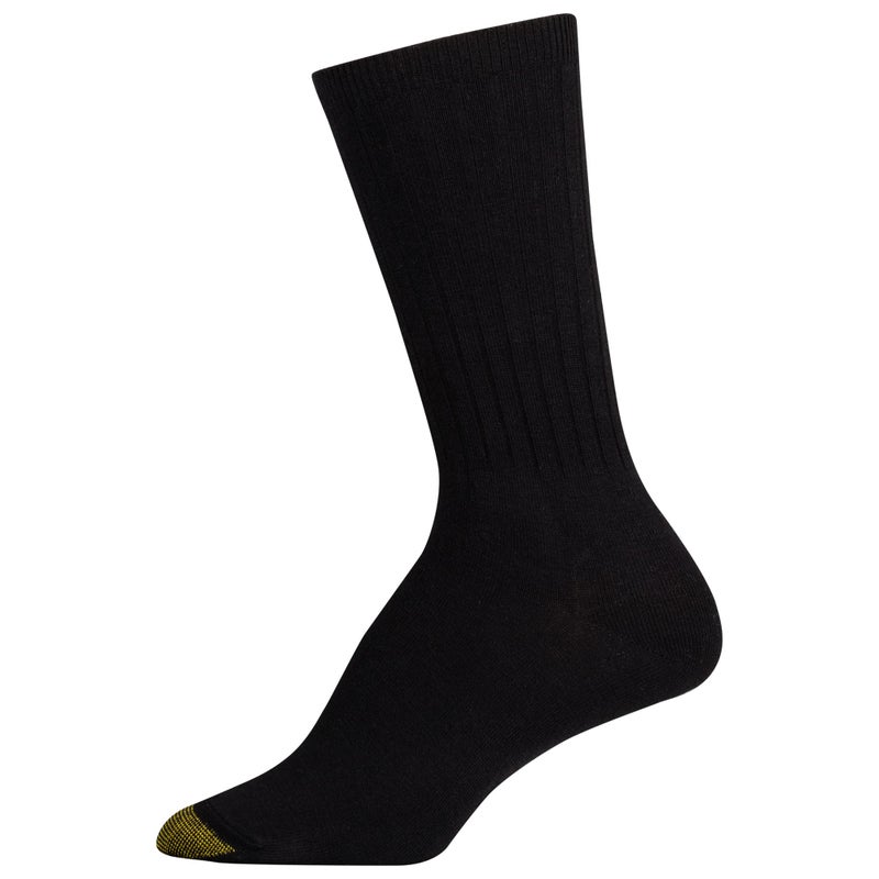 GOLDTOE Women's Casual Texture Crew Socks, Multipairs, Flannel/Chambray Assorted (6-Pairs), Shoe Size: 6-9 - Image 3