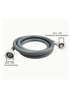 Generic Universal Washing Machine Inlet Hose with 3/4 x 1/2 Inch Bush Adaptor & Teflon Tape - Heavy Duty Water Supply Hose for Washing Machines & Dishwashers, Leak-Proof Design, Flexible & Durable  - Image 4