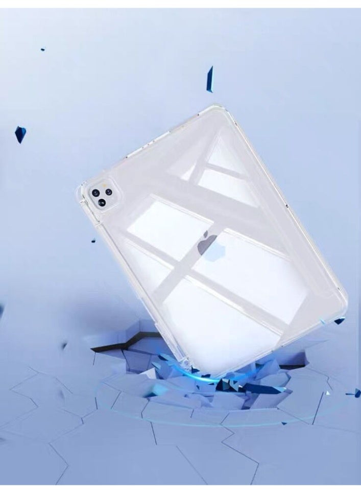 general Case for iPad Pro 11 inch Case (2024/2025),Crystal Clear iPad Case with Pencil Holder,Smart Stand Auto Wake/Sleep Protector - Image 2