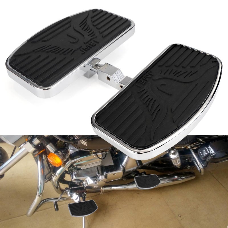 Motorcycle Foot Pegs Floorboard FrontRear passenger Compatible with Honda Magna VF250VT250VF750 Yamaha VSTAR DragStar XVS 650 Virago XV125250400 Pair 19942013 Rear