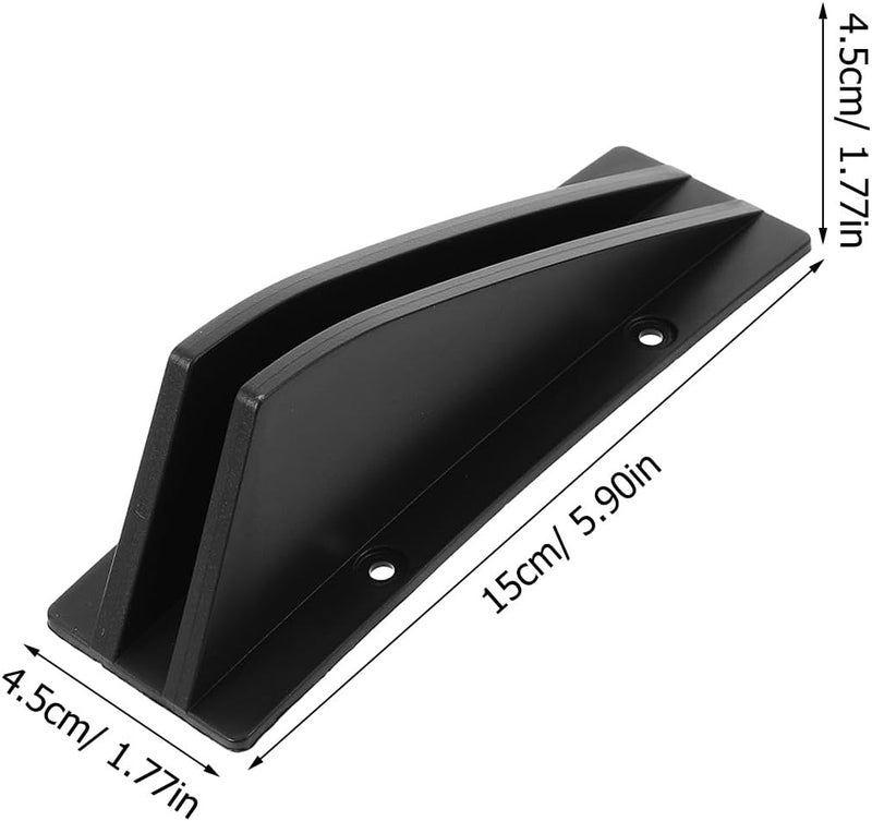 4pcs Car Lower Bumper Diffuser Rear Bumper Spoiler Fin Protector Vehicle Tail Accessory Black Automotive Modified Part for Exterior Styling - Image 2
