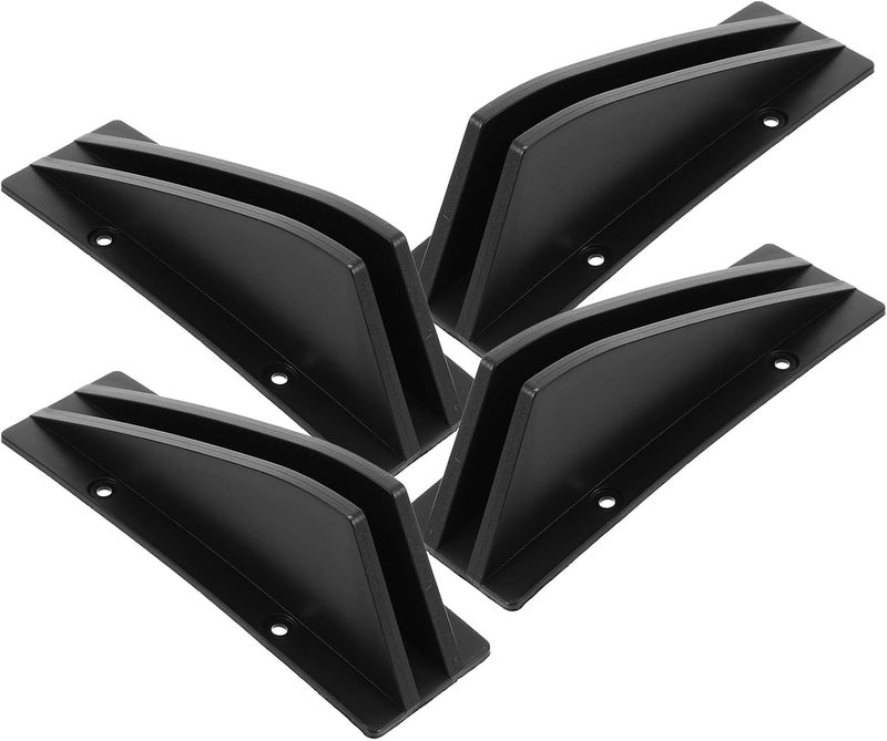 4pcs Car Lower Bumper Diffuser Rear Bumper Spoiler Fin Protector Vehicle Tail Accessory Black Automotive Modified Part for Exterior Styling - Image 1